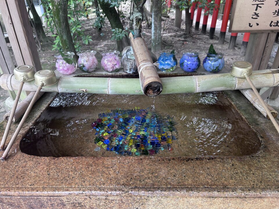 意賀美神社の手水舎